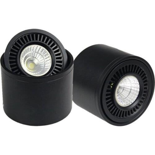Surface Mounted LED Spot Light 360 Degree Rotation COB LED Downlights Dimmable 5W 7W 9W 20W COB AC85-265V LED Ceiling Lamp