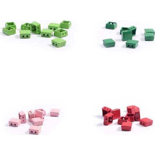 Rainbow sqaure enamel tile beads diy jewelry making kralen metal hematite myuki beads charms handmade bracelet craft kits 2020