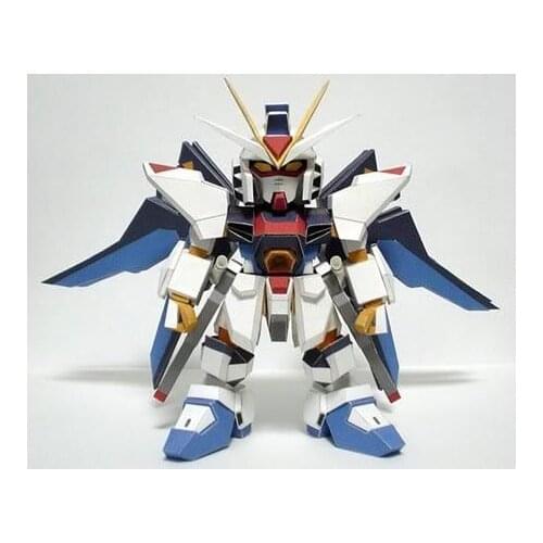 SD Free Gundam SFG Mobile Warrior Gundam Papermodel Handmade