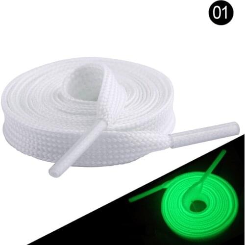 New night luminous flat elastic lock shoelace non-lace shoelace special creative children adult unisex sneakers shoelace laces
