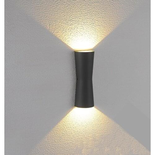 Modern LED Wall Light Waterproof Outdoor Garden Porch Wall Sconces Indoor Wall Lamps Aluminum Balcony Patio Wall Lights