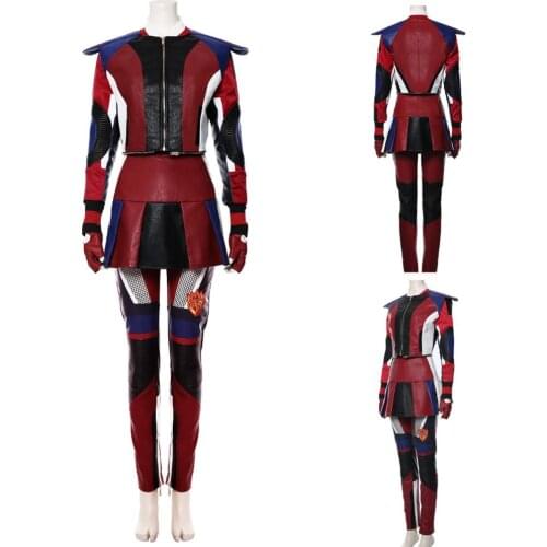 TV Evie Cosplay Descendants 3 Evie Cosplay Costume Men Women Kid Uniform Outfit Suit Halloween Carnival Costume