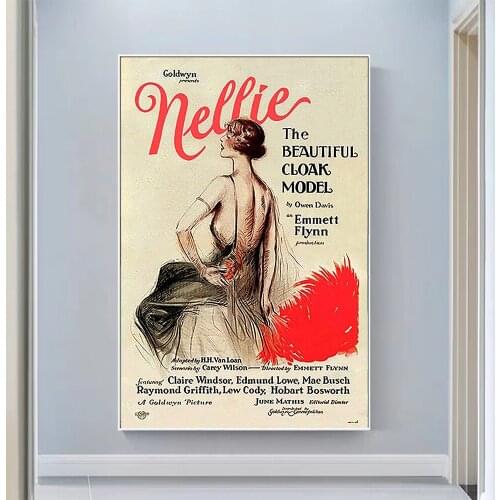 V0973 Nellie, the Beautiful Cloak Model Vintage Classic Movie Wall Silk Cloth HD Poster Art Home Decoration Gift