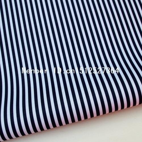 140cmx50cm PVC coated waterproof fabric - Deep blue and white stripe (WF295)