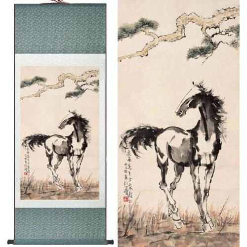Top quality Horse art painting traditional Chinese Art Painting Home Office Decoration Chinese painting horse picture
