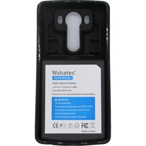 Wubatec 1x 9700mAh BL-45B1F Extended Battery For LG V10 BAK-110 F600 H901 VS990 H960A H968 LS992 H961N H900 With TPU Case