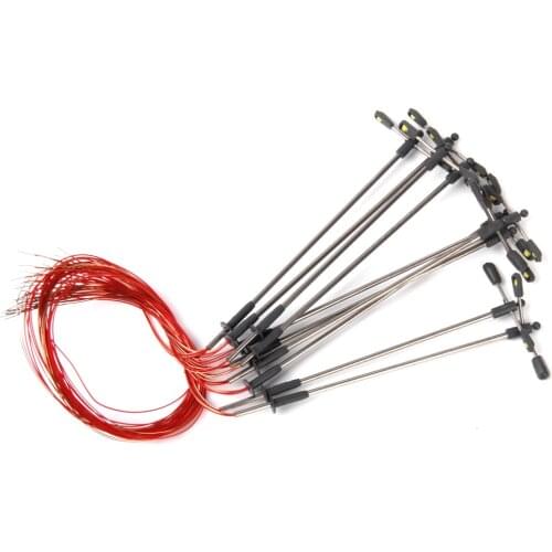 New Arrivals 2015 10pcs Model Street Lamp Lights Double Head for Model Train Layout Scenery