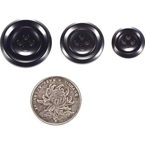 100piece a set High-grade black suit button coat buttons suit buttons windbreaker pants and sub resin button