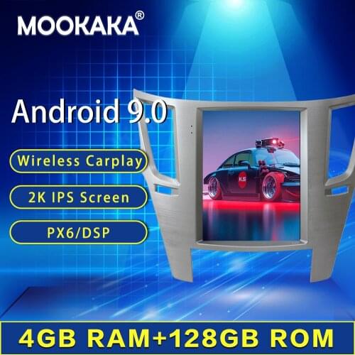 128 Tesla Screen Carplay For 2009 2010 2011 2012 2013 2014 Subaru Legacy Outback Android Player GPS Unit Auto Audio Radio Stereo