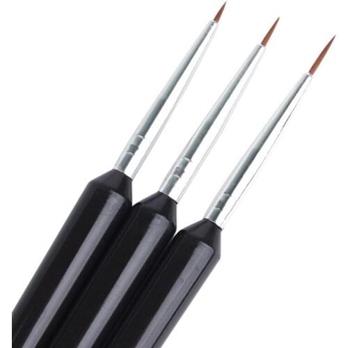 3 PCS/Set Nail Brush Set Dotting Painting Drawing Pen Meticulous Design Outline Flower Liner DIY Nail Art Manicure Tools