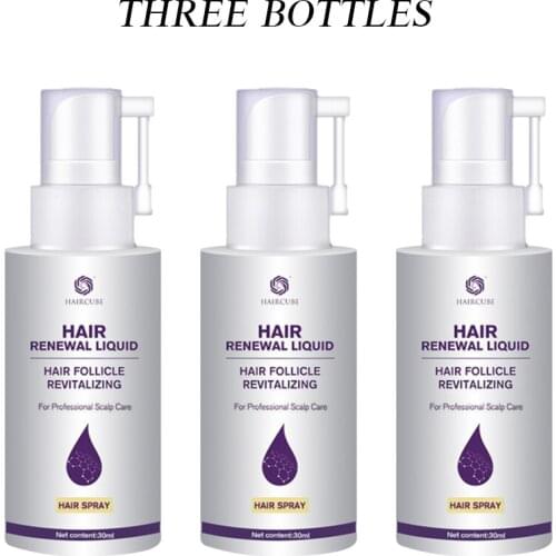 3Pcs Hair Rapid Growth Spray Treatment Hair Loss Natural Herbal Health Hair Growth Longer and Thicker Hair Care Products