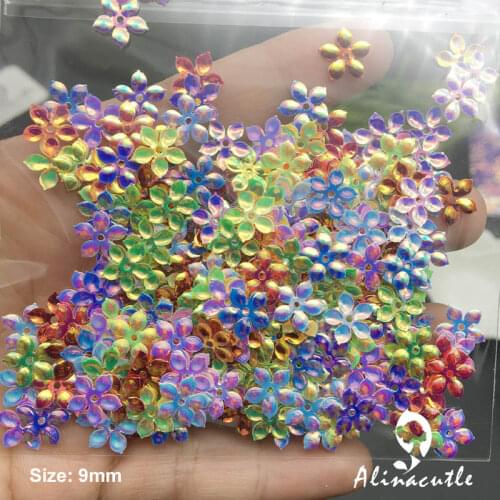 25g 9mm flower Sequins golden Paillette Sewing Garment Accessories,Clothing accessories,DIY Sequins scrapbooking shakes