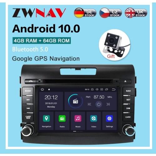 Android 10.0 4+64G Car Radio GPS Navigation for Honda CRV 2012-2016 car Multimedia Player Radio video stereo head unit dsp wifi
