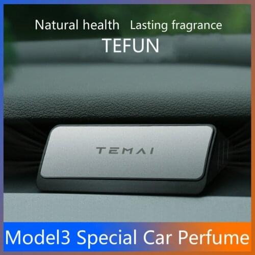 TEFUN Car Air Freshener Instrument Air outlet Aromatherapy Flavor Car Perfume Scent Decor for tesla model 3 X Y Z