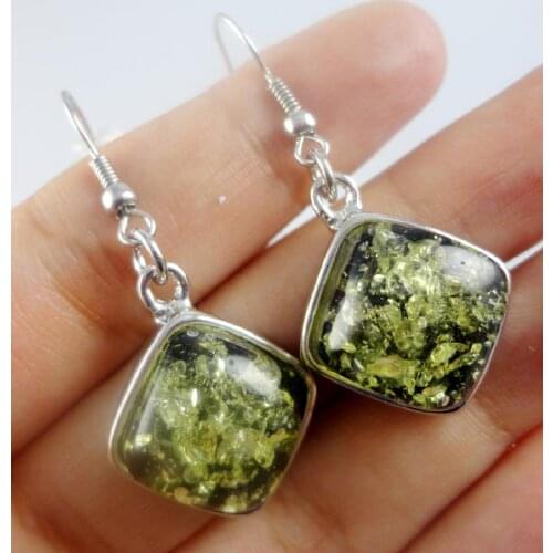 Free shipping 1pair Fashion Precious Modernist TEARDROP GOLDEN HONEY PRESSED AMBERS earring jewellery making C56