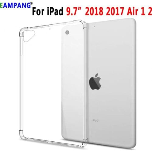 EnvironmentallyFriendly Clear Drop Resistance Cover Case for Apple iPad 9.7 2017 2018 Air 1 2 5 6 5th 6th Generation Coque Funda