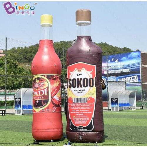Decorative 3 meters high inflatable wine bottle for outdoor decoration / 10 feet inflatable bottle model balloons toys