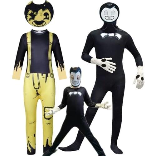 Carnival for Kids Boys Jumpsuit Hot Selling Bendy Alice angel anime cosplay colthing halloween costume for kids boys