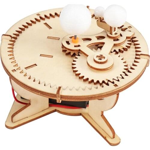 Montessori Puzzle Astronomy Sun Earth Moon Planet Solar System Model DIY Kid Science Geography Toys STEM Education Teacher