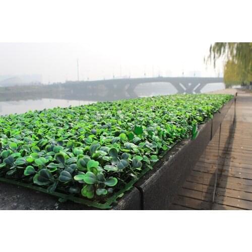 Artificial plastic boxwood mat 25cmX25cm synthetic hedges fake foliage grass mat for home garden fence decorations