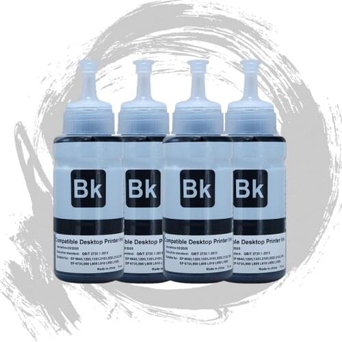 T664 Epson Black Printer Ink, T673 Ink Refill Kits, for Epson L800 l805 l810 L850 l11800 L120 L132 l210 l222 Printer paint