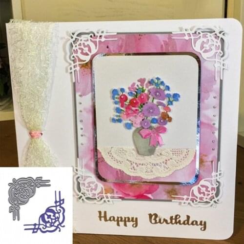 Lace Corner Edge Metal Cutting Dies For Scrapbooking Decorative Embossing DIY Paper Card Making Stencil New 2019