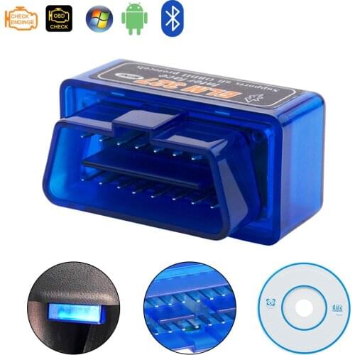 Mini ELM327 V1.5 PIC18F25K80 obd2 Scanner Bluetooth ELM 327 V1.5 1.5 OBD 2 OBD2 Car Diagnostic Auto Tool ODB2 Code Reader