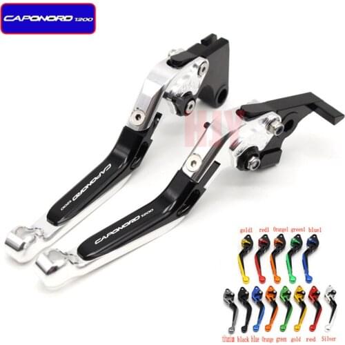 Motorcycle Folding Extendable CNC Adjustable Clutch Brake Levers For Aprilia Dorsoduro 1200 10-16, Caponord 1200/Rally 13-16