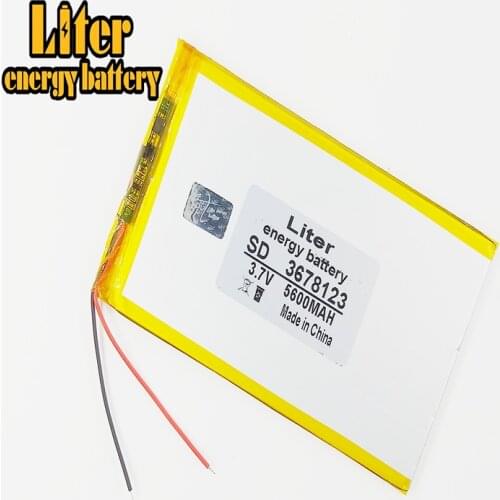 Tablet PC battery capacity 3678123 3.7V 5600mA Universal Li-ion battery for tablet pc 7 inch 8 inch 9inch 10inch 11 inch