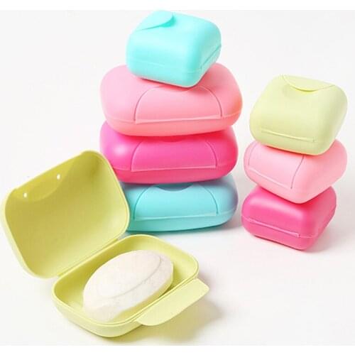 Portable Soap Case Holder Sealing Box Plate Dish Container Rack With Lid for Travel Hiking Camping Kitchen Home Bathroom Shower