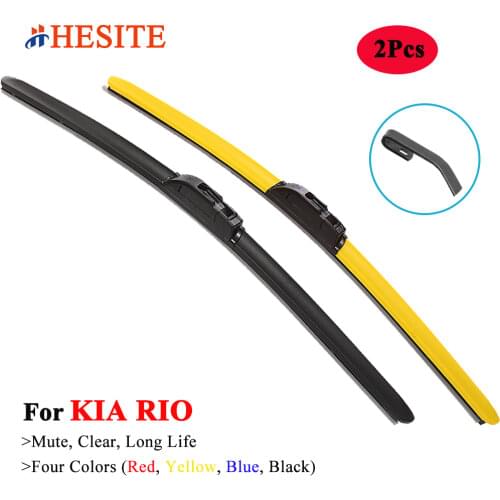 HESITE Blue Wiper Blades For KIA RIO II III IV 2 3 4 5 X Line UB Sedan Hatchback Model Accessories 2012 2013 2016 2018 2019 2020