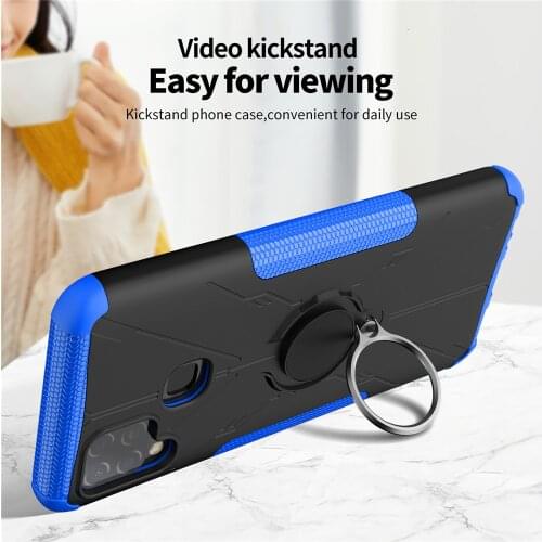 For Infinix Hot 10S Case Luxury Ring Back Cover Stand Armor ShockProof Case For Infinix Hot 10S NFC Hot 10T 10 S 10 T Phone Case