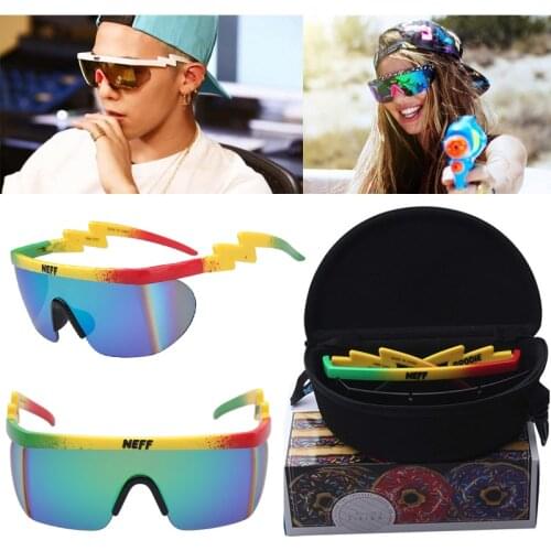 Neff Brand Design Square Sunglasses Men Male Retro Driving Sunglasses For Men Mirror Fashion Sunglasses Women UV400 Oculos