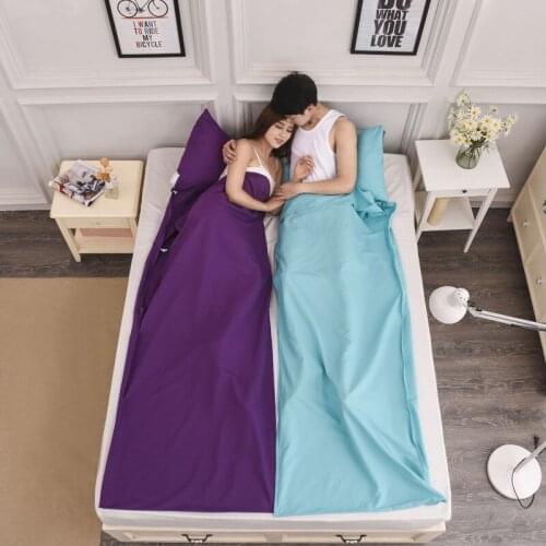 Sleeping Bag Outdoor Travel Trip Hotel Camping Hiking Healthy Bed Sheet High Quality Multy Colors Bed Sleeping Bag Liners