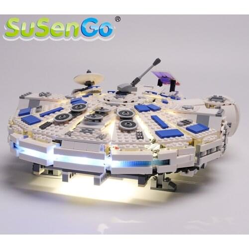 SuSenGo LED Light Set For 75212 Star War Story Kessel Run Millennium Block Falcon Compatible with 05142 35029 10915
