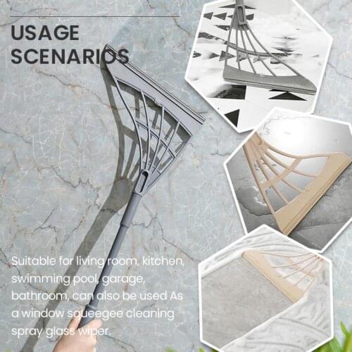 Magic Wiper Broom Wipe Squeeze Silicone Mop for Wash Floor Clean Tools Windows Scraper Pet Hair Non-Stick Sweeping and Kitchen