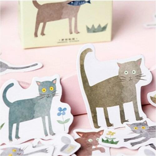 1pcs Cats Are Sick Stickers Laptop Skateboard Mixed Cartoon Toy Stickers Styling Laptop Travel Luggage Cool Funny Decals