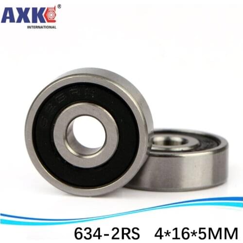 1pc High quality ABEC-5 Z2V1 EMQ 634 634-2RS R1640HH 4*16*5 mm mini deep groove ball bearing
