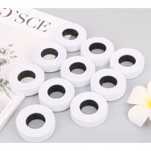 10 Rolls Price Label Paper Refill Tag Mark Sticker Double Row For MX-6600 Labeller Gun