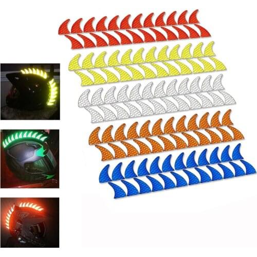 27 pcs/peel off helmet Mohawk Warhawk Peak motorcycle sticker 2.1x3.4 cm reflective sticker
