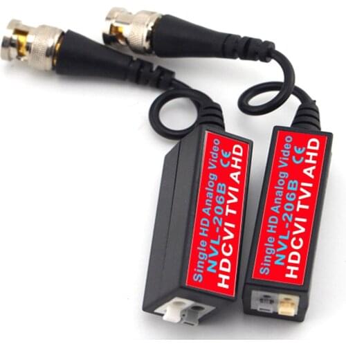 50 Pairs High Quality HD CVI TVI AHD Video Balun Transmitter Receiver Coaxial BNC to UTP CAT5 CAT6 ,Wholesale Fast Shipping