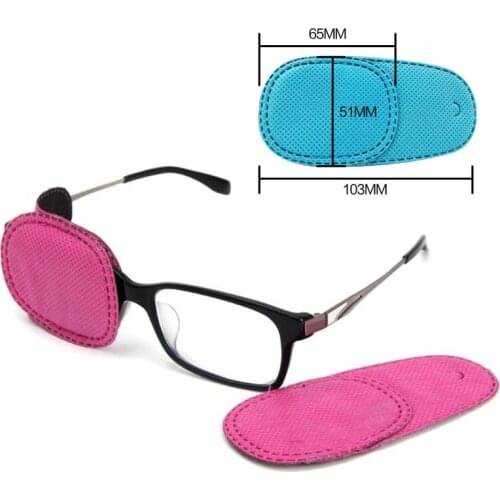 6 Pcs Children Amblyopia Eye Patches Treating Strabismus Glasses Therapy Kids Corrective Vision Glasses Case eyewear Accessories
