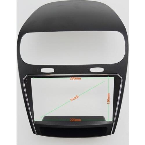 9 INCH Car Audio Frame GPS Navigation Fascia Panel Car dvd Plastic Frame Fascia is suitable for DODGE JOURNEY/ FIAT FREEMONT