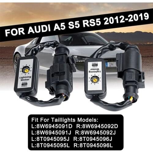 Car Lights Dynamic Turn Signal Indicator LED Taillight Add-on Module Cable Wire Harness Accessories For AUDI A5 S5 RS5 2012~2019