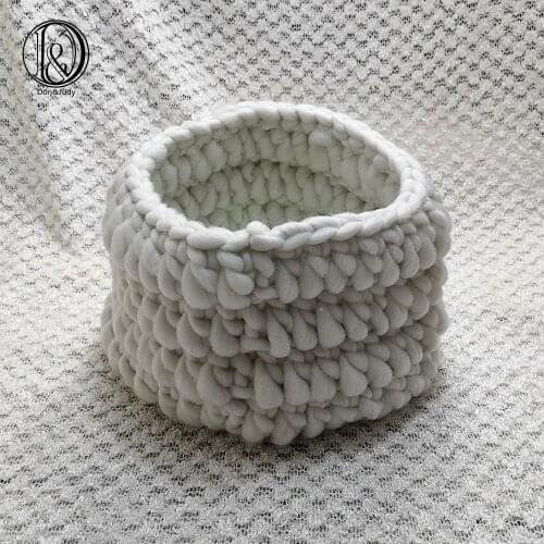 Don&Judy 150X100cm Fabric Backdrop Blanket & Basket Nest 2pcs/set Photography Photo Prop Newborn Blanket Background Shoot