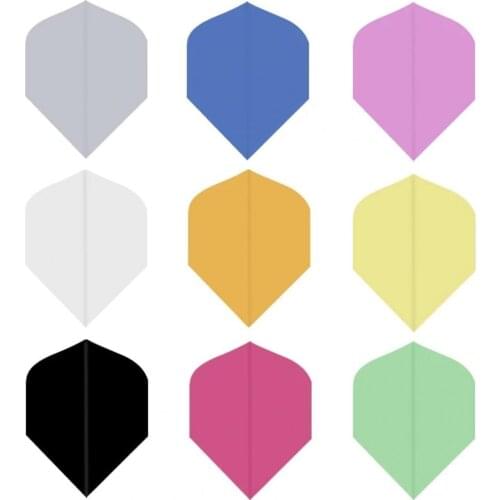 30Pcs Simple solid color Professional Tail Spider Standard Shape Dart Flights Tail Dartboard Games Accessories