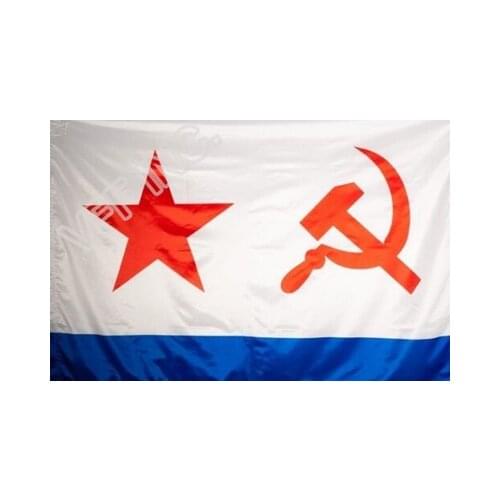 Soviet military flag of USSR Navy Forces Flag 3ft x 5ft Polesyter Banner Flying 135* 90cm Custom Flag outdoor RA98