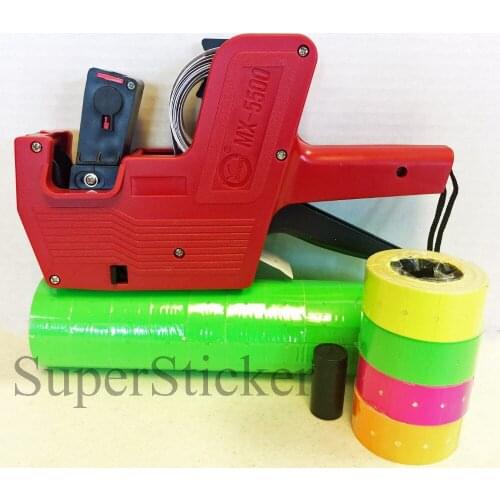[ Fly Eagle ] MX-5500 8 Digits Price Tag Gun Labeler Labeller + 5000 Green labels + free gift
