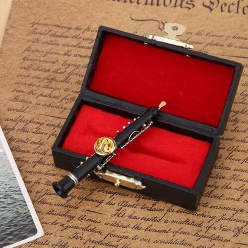 Oboe Shape Design Mini Pin Brooch Musical Instrument Craft Clothing Decoration Gift Pin Badge Badges