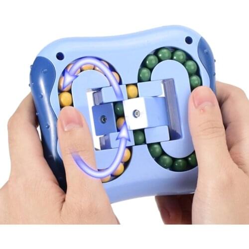 Montessori Rotating Magic Bean Cube Toys for Children Hand-Eye Coordination Intelligence Educational Toy Puzzle Table Games Gift